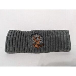 Scooby-Doo Vintage Headband Unisex Gray Ribbed Knit Embroidered Ear Warmer Hat